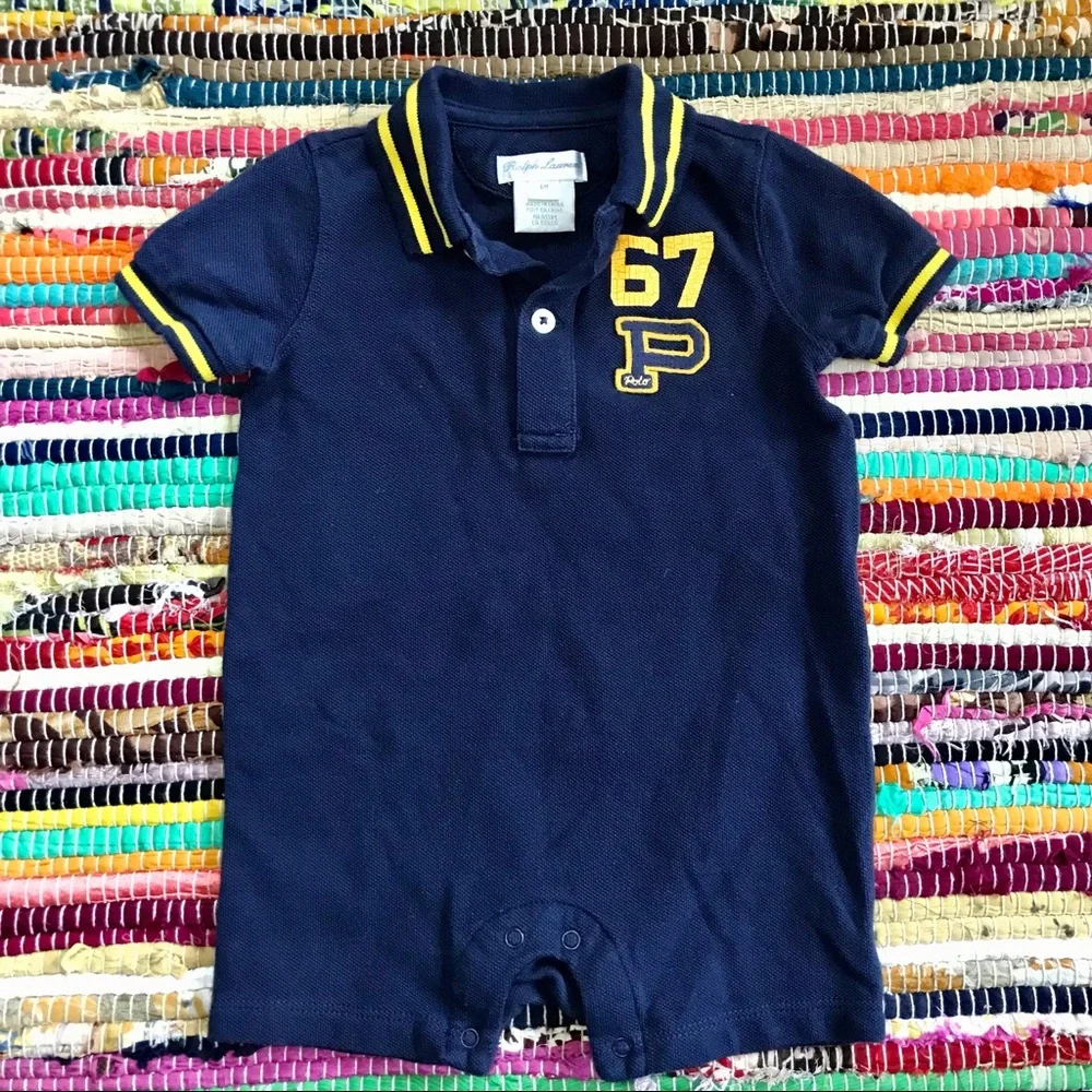 Ralph Lauren ~ 6M Polo onesie